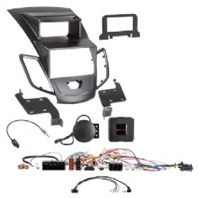 2-DIN kit Ford Fiesta (JA8) med display sort ratbetj.