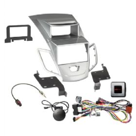 Komplet 2-DIN Kit Ford Fiesta 06/2010-09/2012 sølv