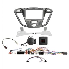 2-DIN kit Ford Custom 2012-2016 phoenix sølv ratbetj.