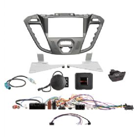 2-DIN kit Ford Custom 2012-2016 phoenix sølv ratbetj.