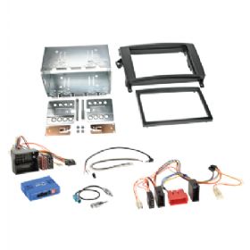2-DIN kit Mercedes- ISO/Mini ISO Quadlock ratbetj.
