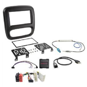 2-DIN kit Fiat/Nissan/Opel/Renault u/klima ratbetj.