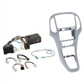 Komplet 2-DIN Kit Opel Astra J 2009-2018 platin sølv