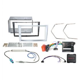 2-DIN kit Opel mat krom ratbetj.