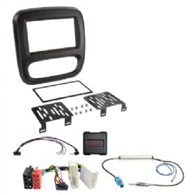 2-DIN kit Fiat/Nissan/Opel/Renault u/klima ratbetj.