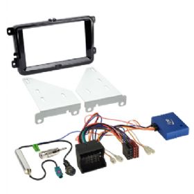 Komplet 2-DIN Kit Seat/Skoda/VW CAN Bus piano sort