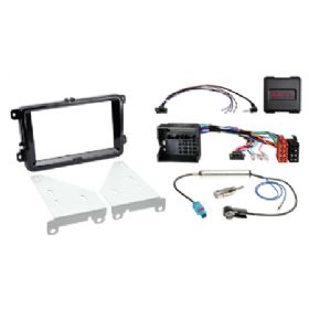 Komplet 2-DIN Kit Seat/Skoda/VW  piano sort