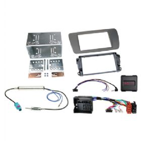 Komplet 2-DIN Kit Seat Ibiza 2008-2015 grå