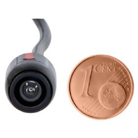 Bakkamera/Front kamera "Mini" rund m/beslag 12/24V