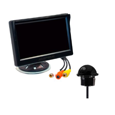 Ampire bakkamera sæt med kamera og skærm KCX403+RVM051