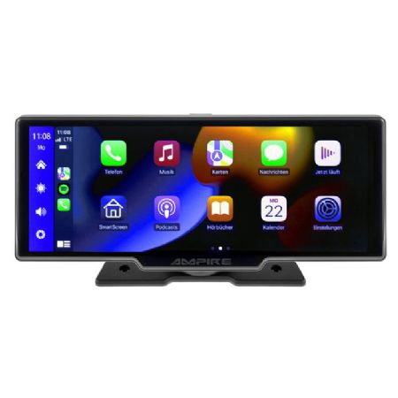 Ampire 10" Skærm med CarPlay Android Auto AHD Dashcam