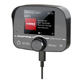 Ampire håndfri telefoni med DAB+ og A2DPstreamin