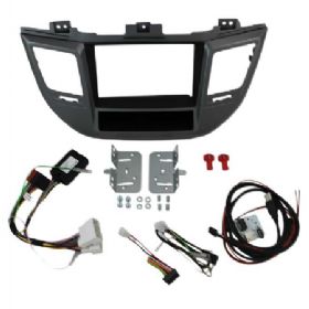 2-DIN kit Hyundai Tucson 2015->sort sølv