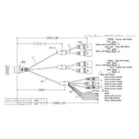 System Kabelsæt 4ch birdview