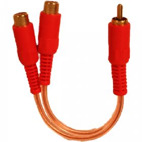Y-kabel, 2 hun til 1 han