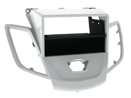 Radioramme 2-DIN Fiesta 09-> sølv med rum