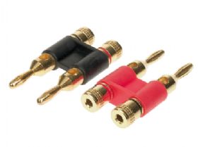 Bananstik dobb. 2 stk. Kabel max. 10 mm2