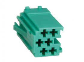 6 pin - hus til MINI-isostik grøn