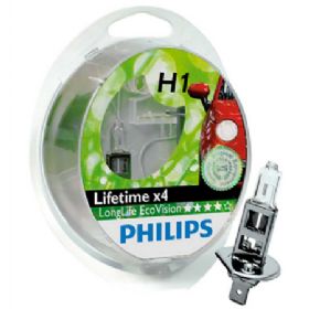 Philips H1 LongLife EcoVision - 2-pak
