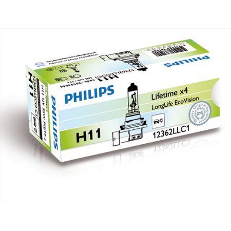 Philips Longlife EcoVision H11 55W 12V - 1 stk.