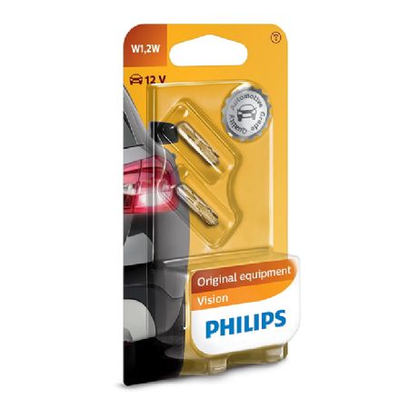 Philips Vision 1,2W 12V Instrumentlyspære - Sæt