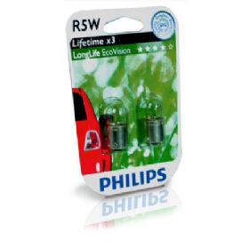 Philips Longlife EcoVision R5W 12V - Sæt