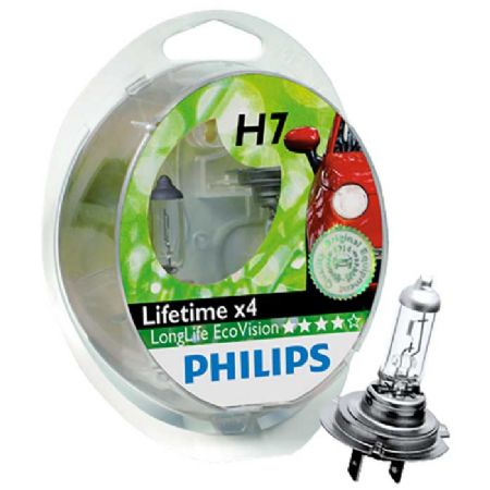 Philips Longlife EcoVison H7 55W 12V - Sæt