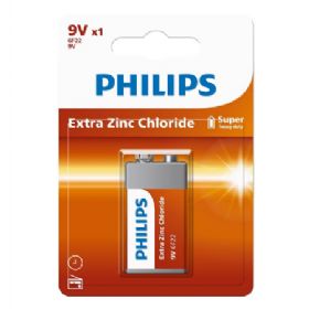 Philips Longlife 9V Batteri 1 stk.