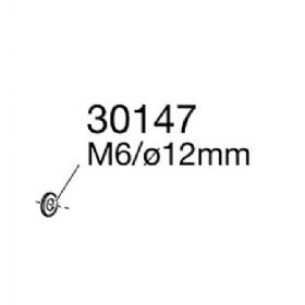 Thule planskive m6 ø12sort