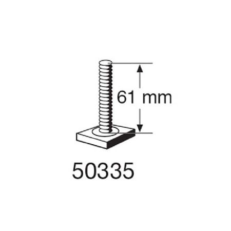 Thule T-SPOR skrue M6X61 - 20X20MM Firkant