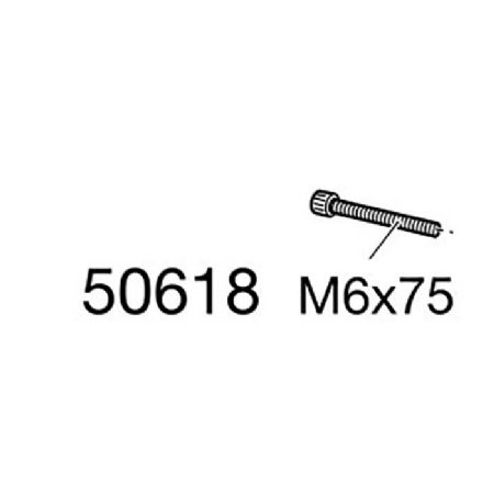 Thule unbr.bolt m6x75 sort