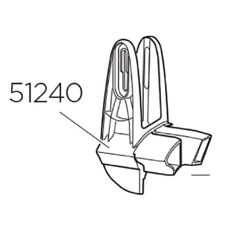 Thule styre skinne til 921/923 - venstre