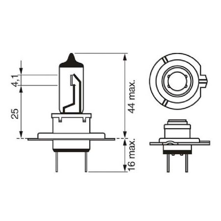 Bosch Ultra White pære H7 55W 12V 4200K