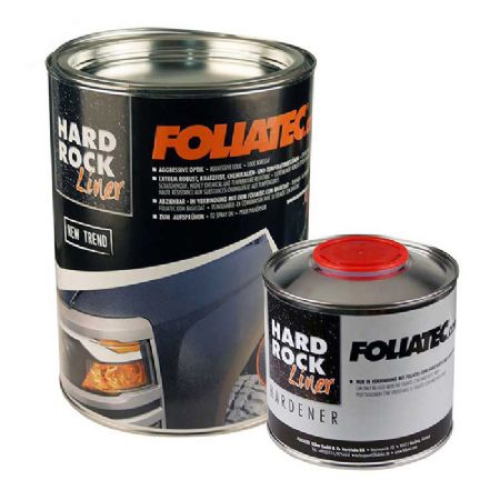 Foliatec strukturmaling 2K, Satin-blank sort, 2,5 ltr.