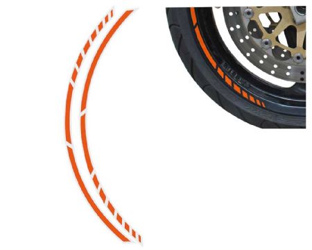 Fælgbånd til MC orange