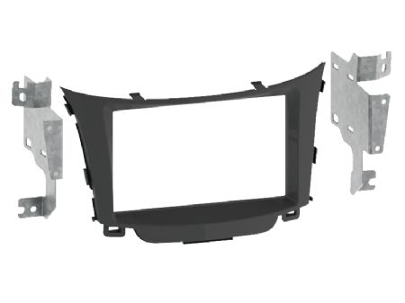 2-DIN kit Hyundai i30 3/2012-> sort