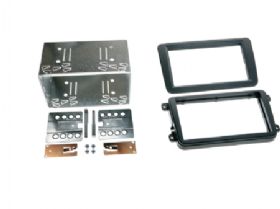 2-DIN kit div. VW sort rubbertouch