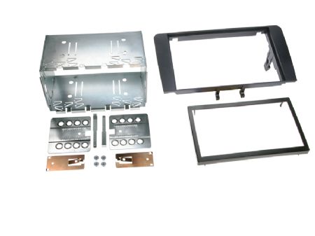 2-DIN kit Audi A3 03->/07-> sort rubbert