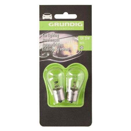 Grundig Autopærer P21W 12V BA15S - 2 stk.