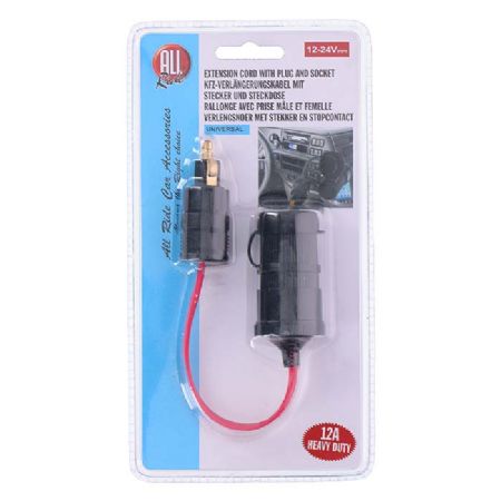 Allride Cigartænderadapter til DIN stik, 12V-24V,