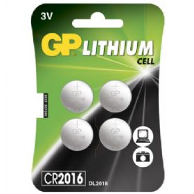 Gp lithium knapcelle batterier 3v cr2016