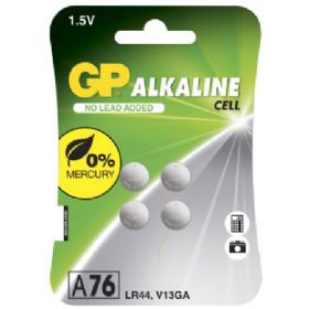 Gp alkaline knapcelle batterier 1,5v a76