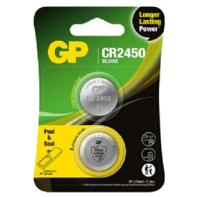 GP knapcelle Lithium CR2450 Safety seal 2-pak