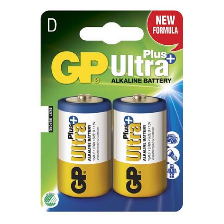Gp ultra plus LR20/D-cell 2 stk. batterier