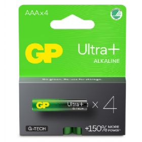 GP Ultra Plus Alkaline AAA-batteri 24AUP/LR03 4-pak