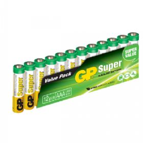 Gp lr03/aaa batterier 12 stk.