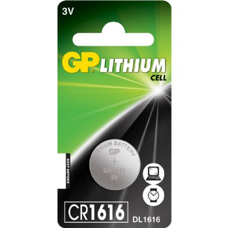 Gp cr1616  batteri stk.