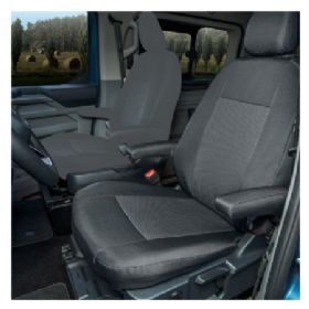 Sædeovertræk førerside 2xarmlæn Transit Custom,T7 2024-