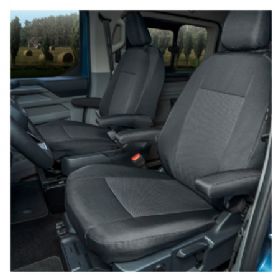 Sædeovertræk 1+1, 2 x armlæn Transit Custom,T7, 2024-