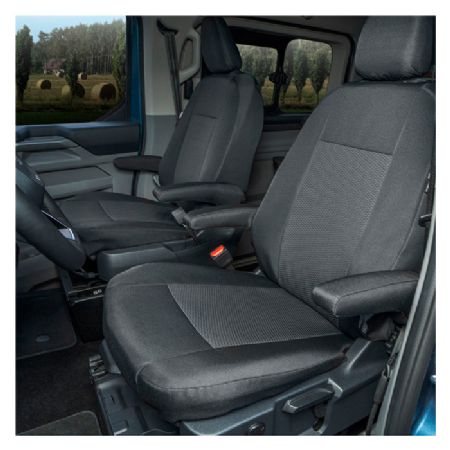 Sædeovertræk 1+1, 2 x armlæn Transit Custom,T7, 2024-